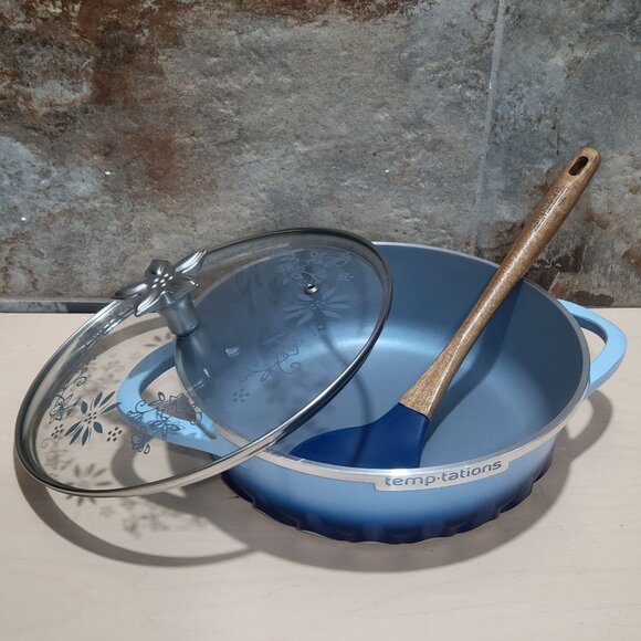 Temptations by Tora Brasier Lid Non Stick Aluminum Serving Spoon - Picture 4 of 12